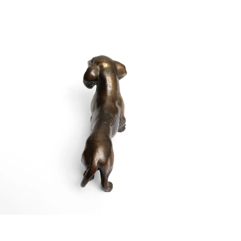 Vintage Cast Metal Dachshund Wiener Dog Figurine 2.5